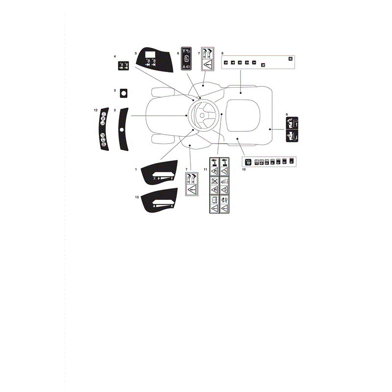 Castel / Twincut / Lawnking NJS13.5-92H (2010) Parts Diagram, Page 13