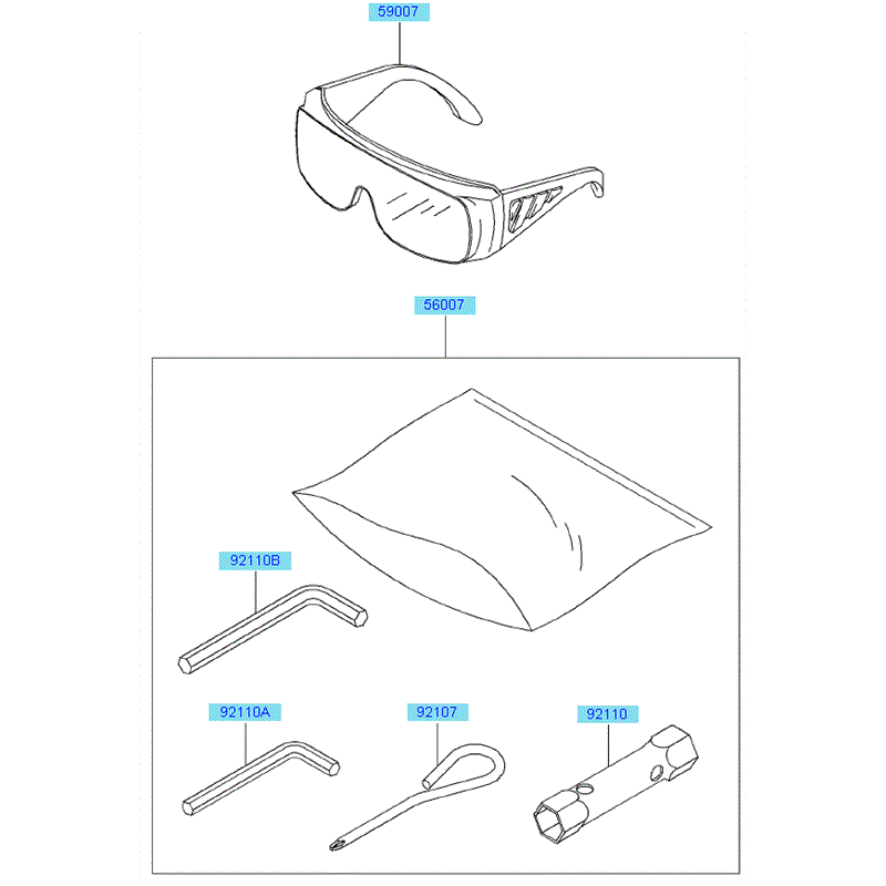 Kawasaki KHS750B (HB750B-AS51) Parts Diagram, Tools