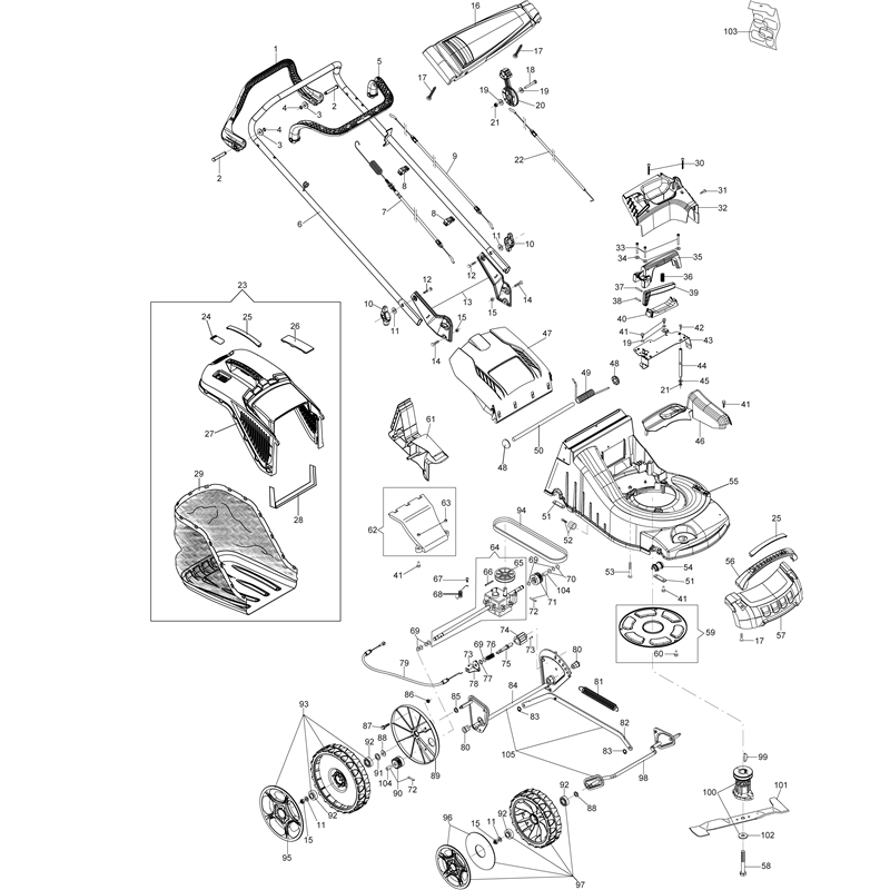 Oleo-Mac MAX 48 TBX ALLROAD ALUMINIUM (MAX 48 TBX ALLROAD ALUMINIUM) Parts Diagram, Illustrated parts list