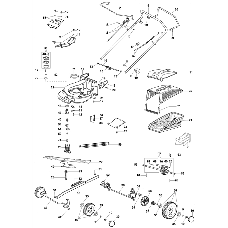 Oleo-Mac MAX 53 TBXM Plus-Cut (MAX 53 TBXM Plus-Cut) Parts Diagram, Illustrated parts list (Until May 2007)