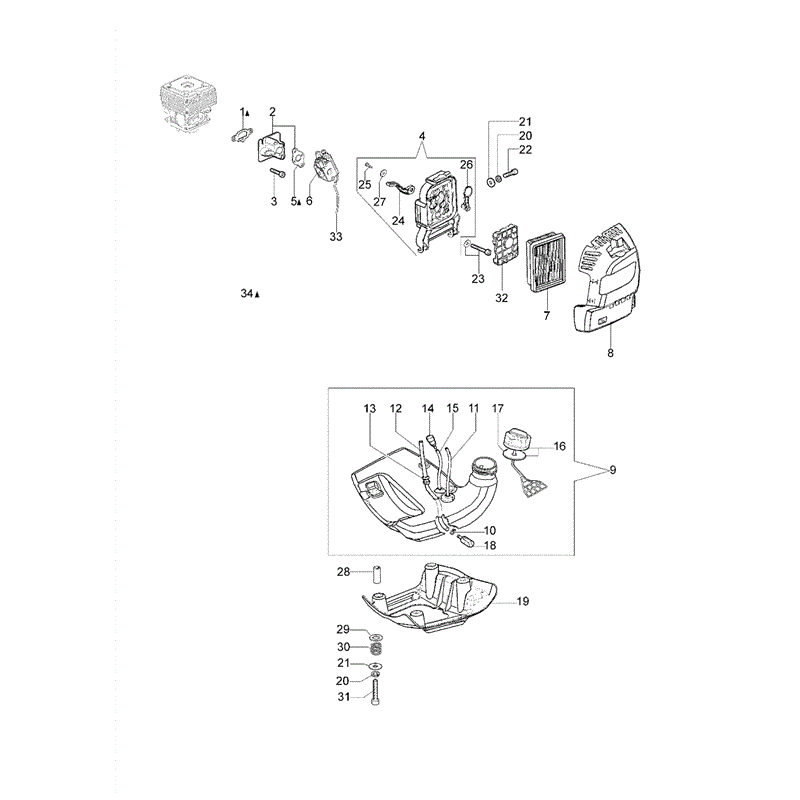Efco STARK-3800T (2011) Parts Diagram, Page 3