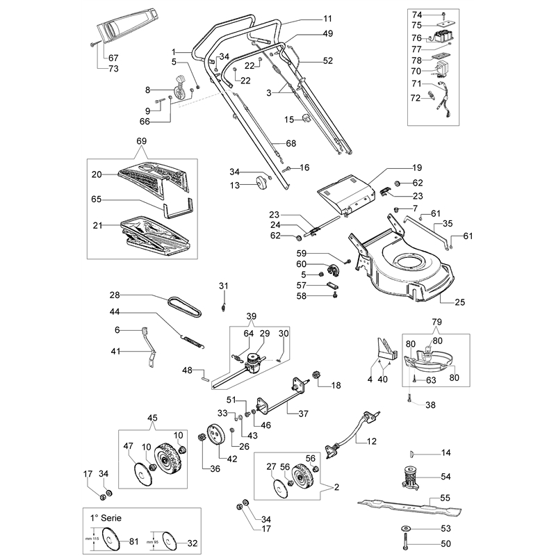 Oleo-Mac G 48 TBXE (G 48 TBXE) Parts Diagram, Illustrated parts list (From June 2007)
