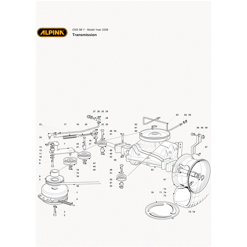Alpina  One 98Y (2010) Parts Diagram, Page 8