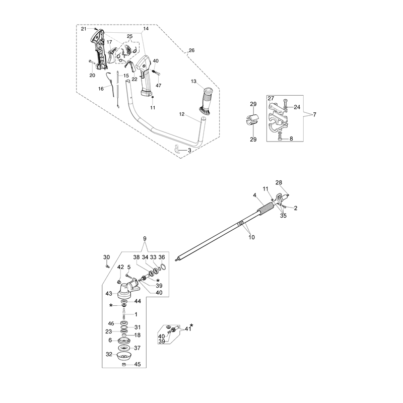 Oleo-Mac 741 (741) Parts Diagram, Transmission