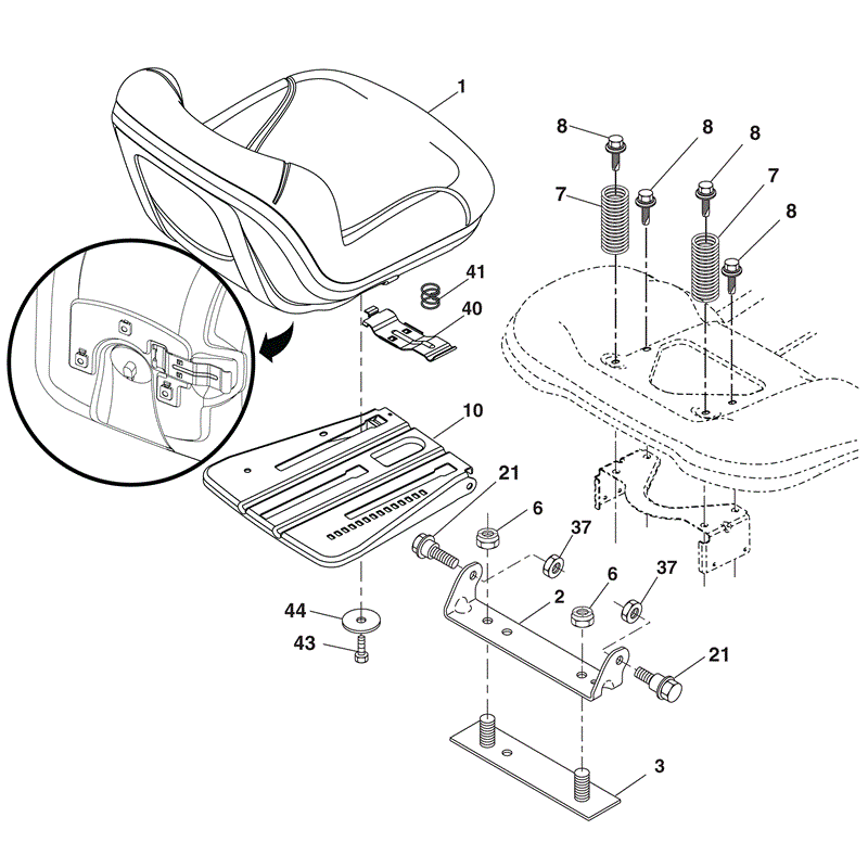 McCulloch M115-77RB (96041016501 - (2010)) Parts Diagram, Page 9