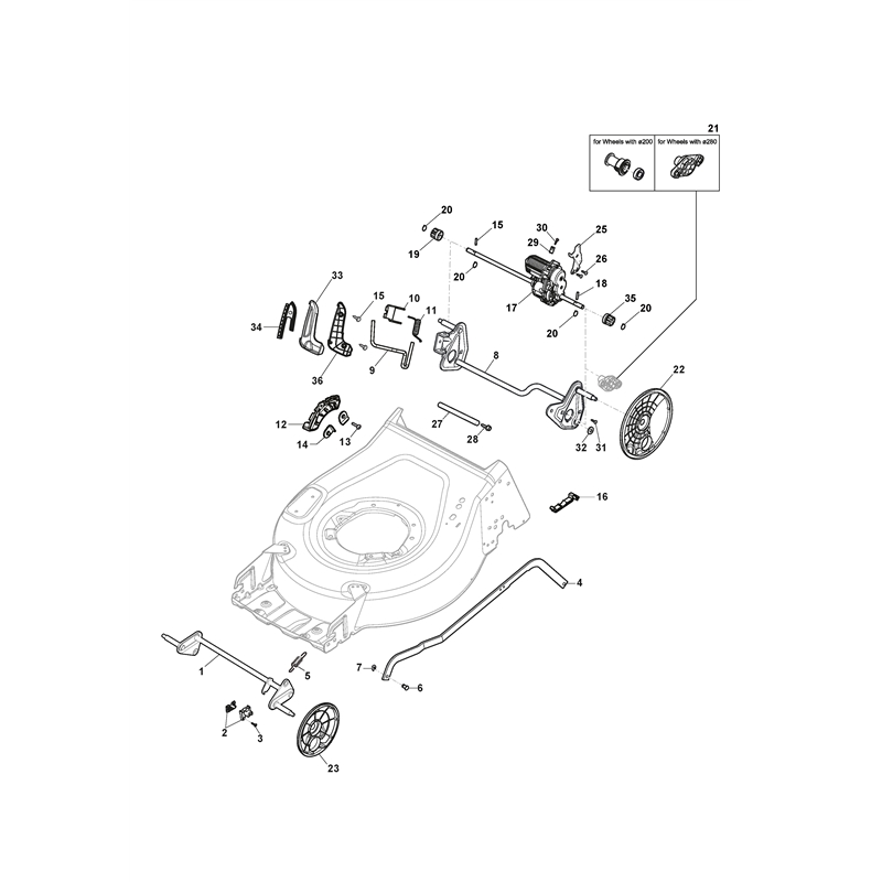 Mountfield S42PD LI  (2020) (2020) Parts Diagram, Height Adjusting