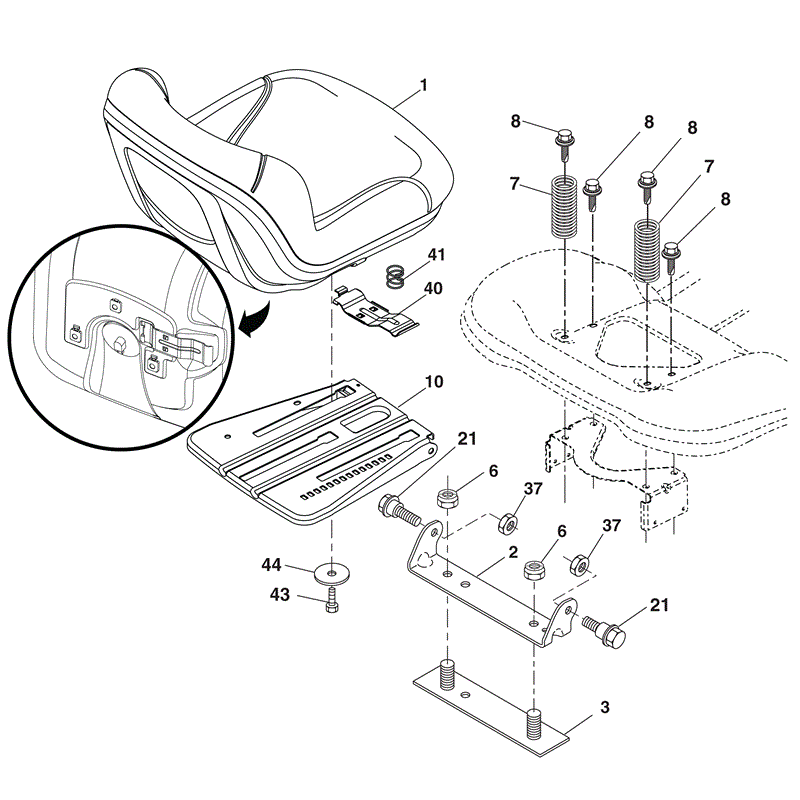 McCulloch M115-77HRB (96051001201- (2010)) Parts Diagram, Page 10