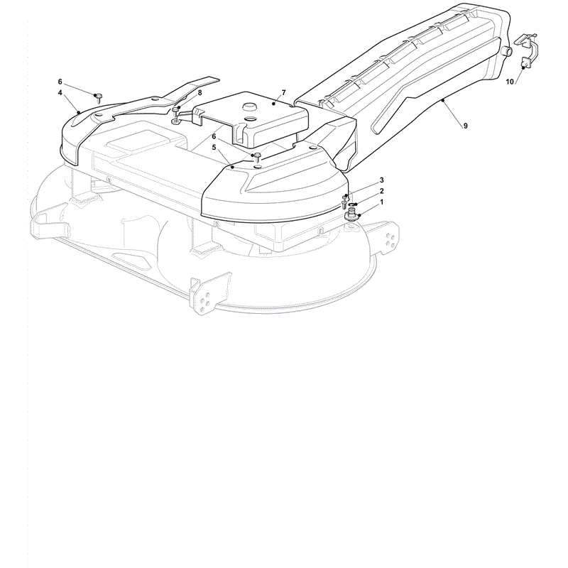 Castel / Twincut / Lawnking XT190HD (2012) Parts Diagram, Guards and Conveyor 