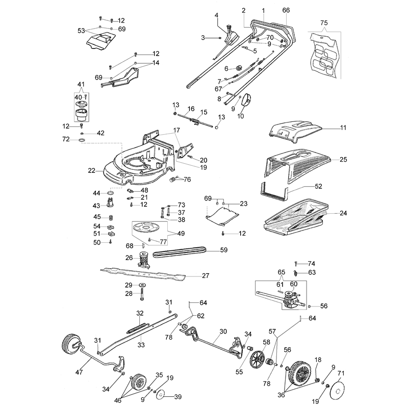 Oleo-Mac MAX 53 TK (K800) (MAX 53 TK (K800)) Parts Diagram, Illustrated parts list