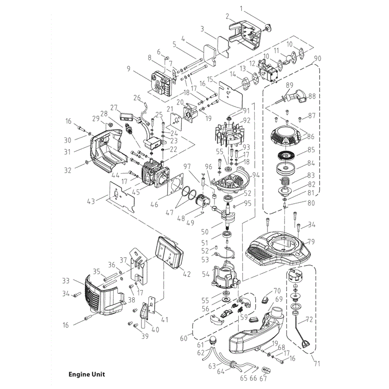 Mitox 650DX (650DX) Parts Diagram, Engine