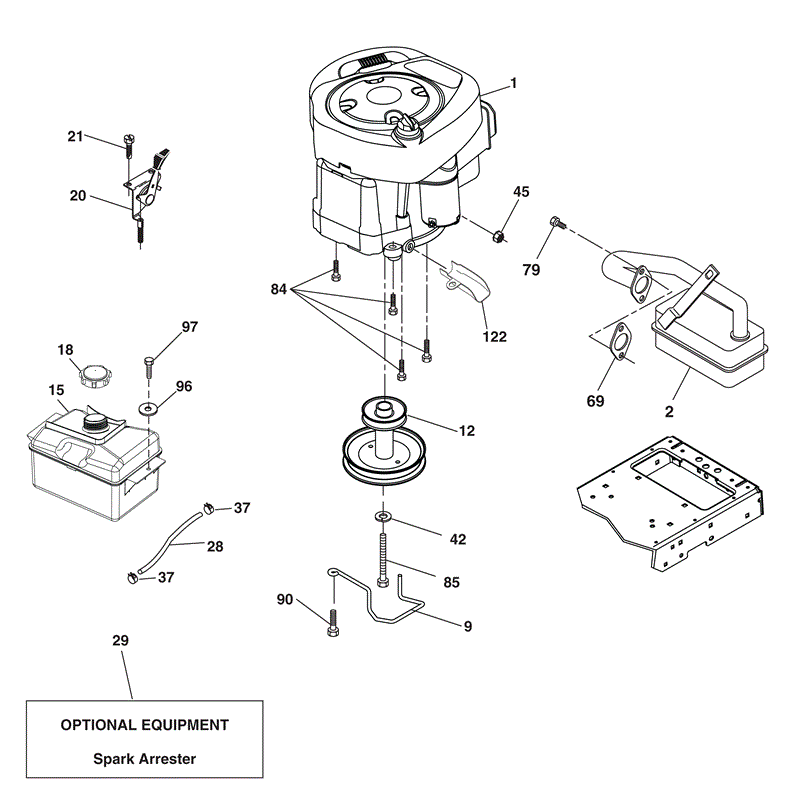 McCulloch M115-77HRB (96051001201- (2010)) Parts Diagram, Page 6