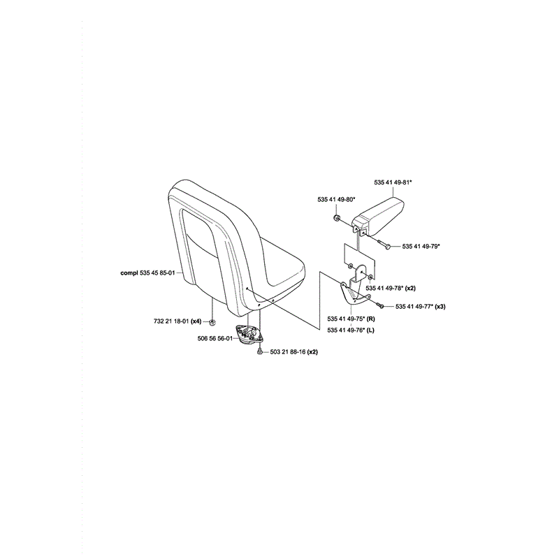 Husqvarna  Rider Pro Flex 21 (2004) Parts Diagram, Page 1