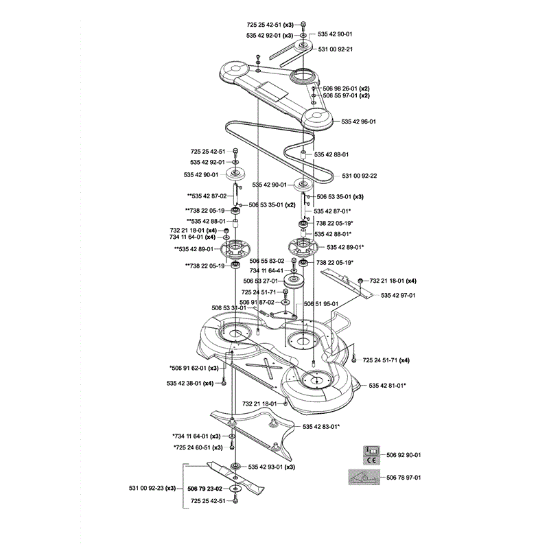 Husqvarna  Rider Pro Flex 21 (2004) Parts Diagram, Page 20