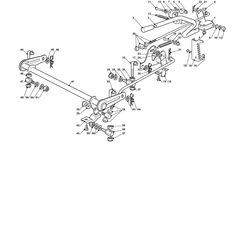 Mountfield 1335M Lawn Tractor (299954233-M08 [2008]) Parts Diagram, Cutting Plate Lifting