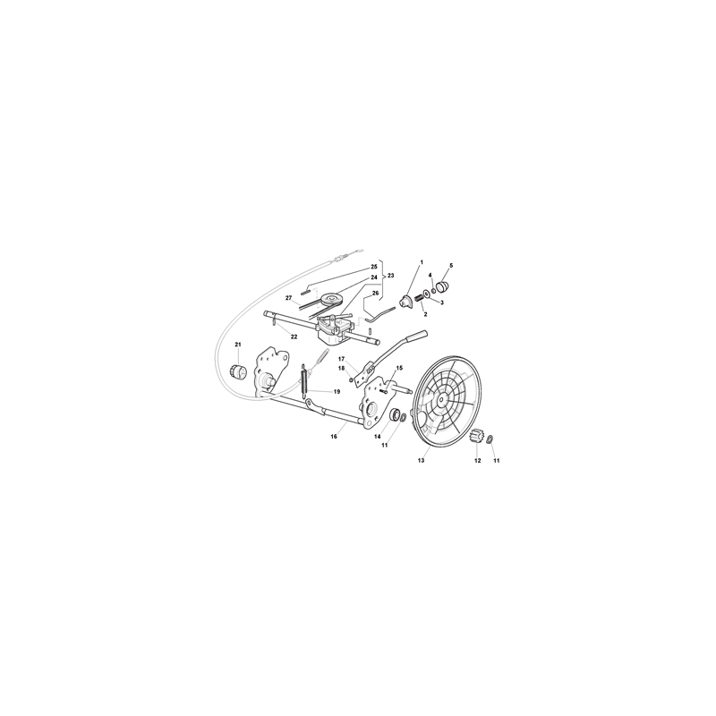 Mountfield 5310PD-BW  Petrol Rotary Mower (294537043-M09 [2009]) Parts Diagram, Transmission