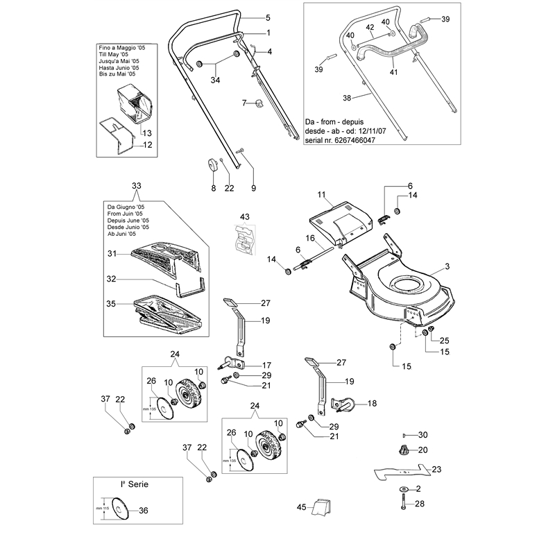 Oleo-Mac G 48 PB (G 48 PB) Parts Diagram, Complete illustrated parts list