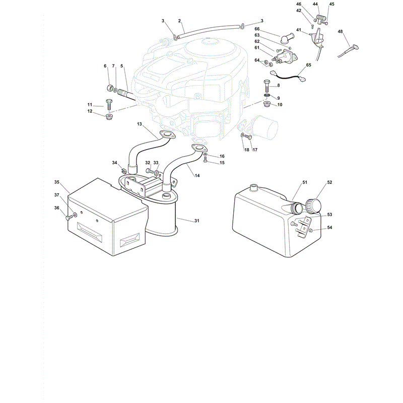 Castel / Twincut / Lawnking XT170HD (2012) Parts Diagram, Engine B&S 20 - 22 - 24 HP
