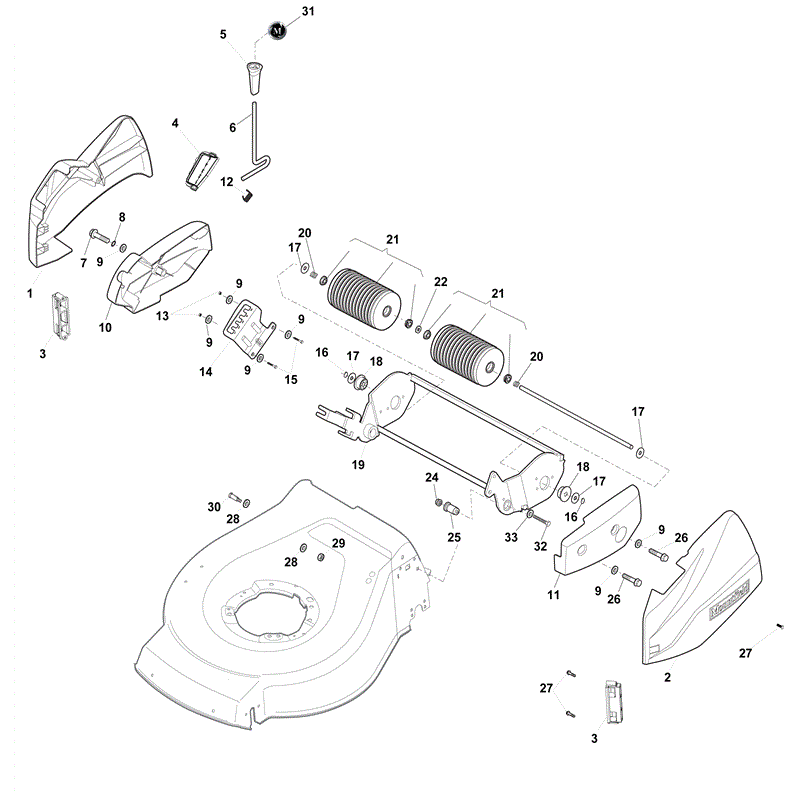 Mountfield HP465R Petrol Rotary Roller Mower (2012) Parts Diagram, Page 4