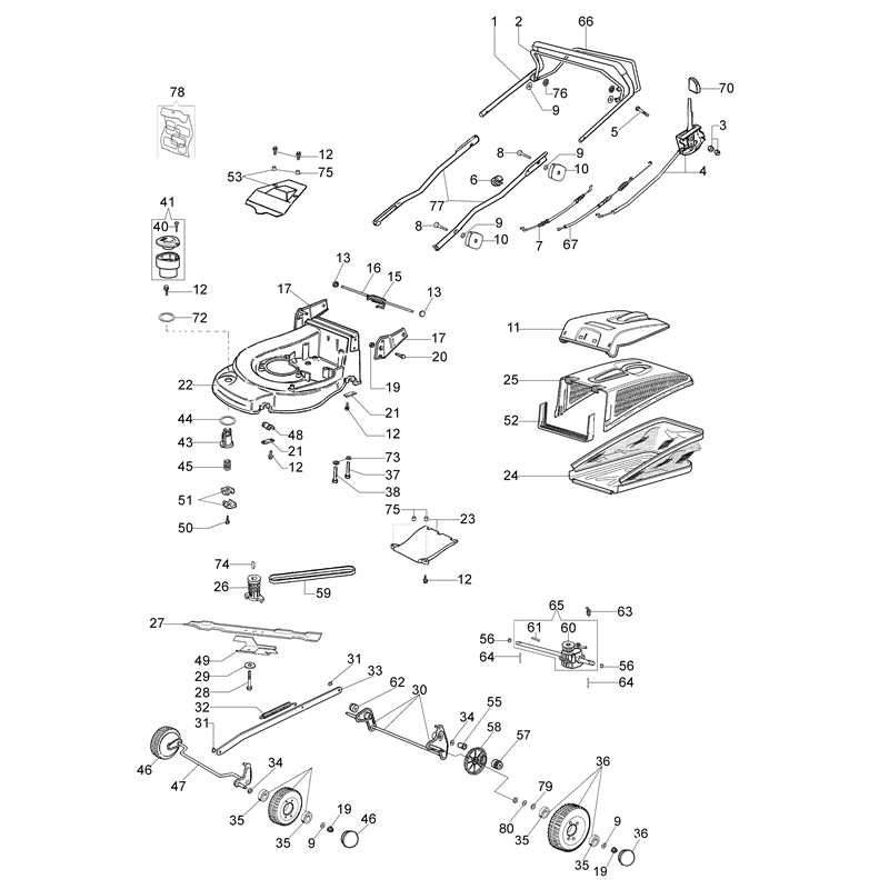 Oleo-Mac MAX 44 TK (K650) (MAX 44 TK (K650)) Parts Diagram, Illustrated parts list