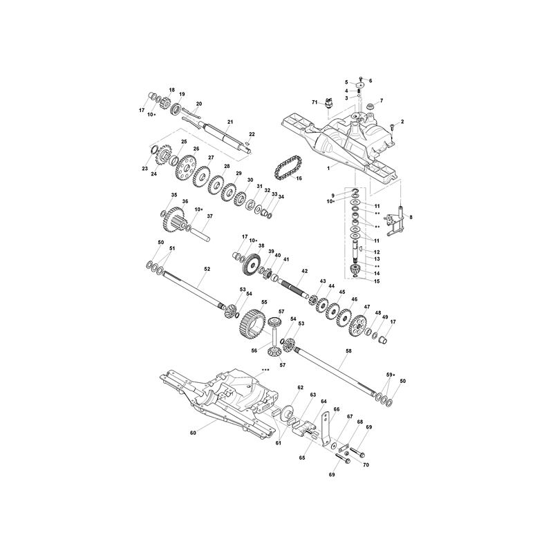 Mountfield 1435E Lawn Tractor (13-2688-12 [2007]) Parts Diagram, Transmission