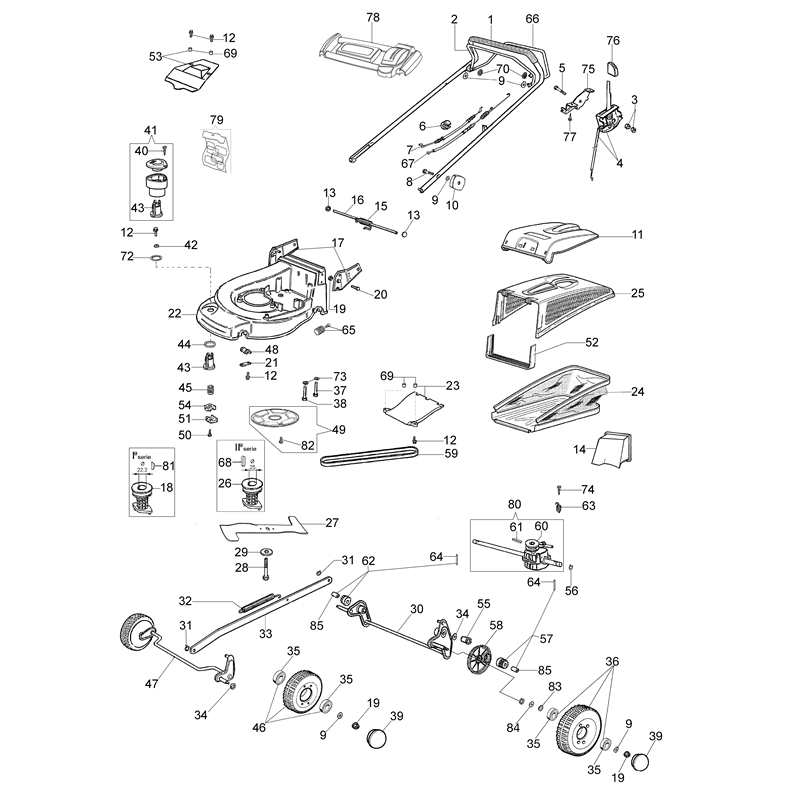 Oleo-Mac MAX 48 TH Plus-Cut (MAX 48 TH Plus-Cut) Parts Diagram, Illustrated parts list (From June 2007)