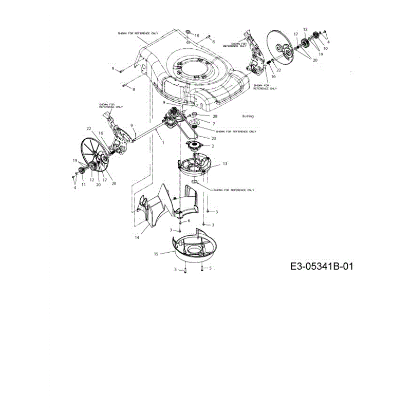 Efco LR 55 VBX 4-IN-1 CAT 2013 B&S Lawnmower (2013) Parts Diagram, Rear Axle