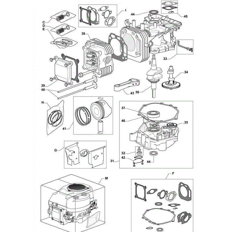 Mountfield T35M (Series 7500-WM14 OHV) (2011) Parts Diagram, Page 7