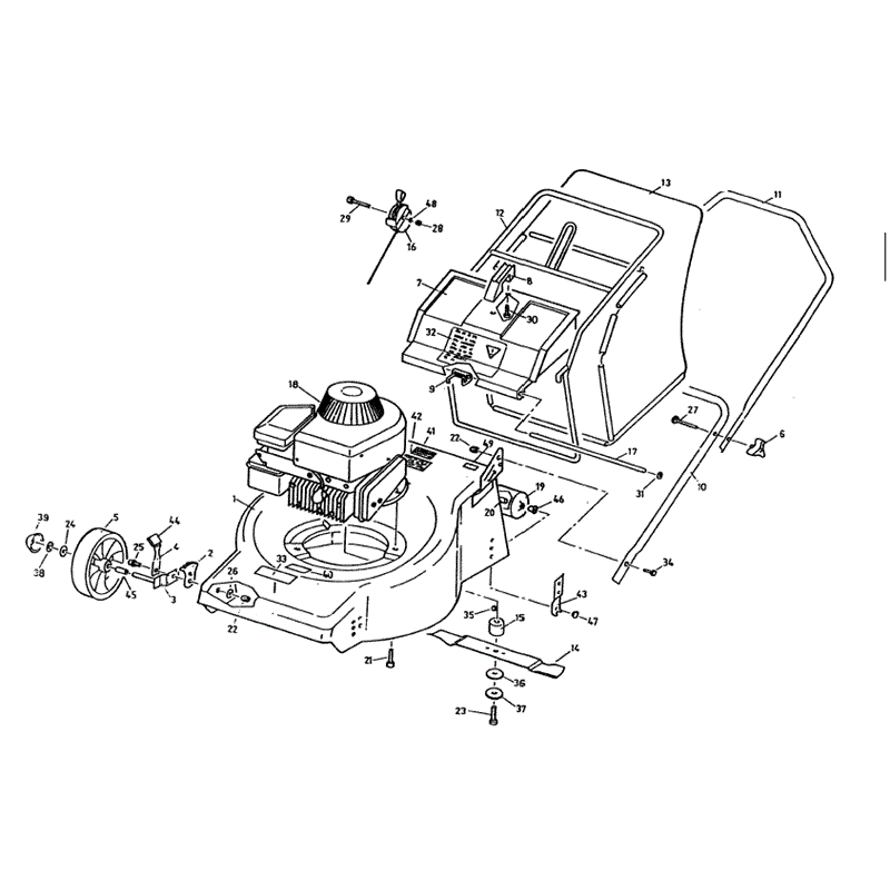 Mountfield Laser/Mascot (MP85002-17-19) Parts Diagram, Page 1