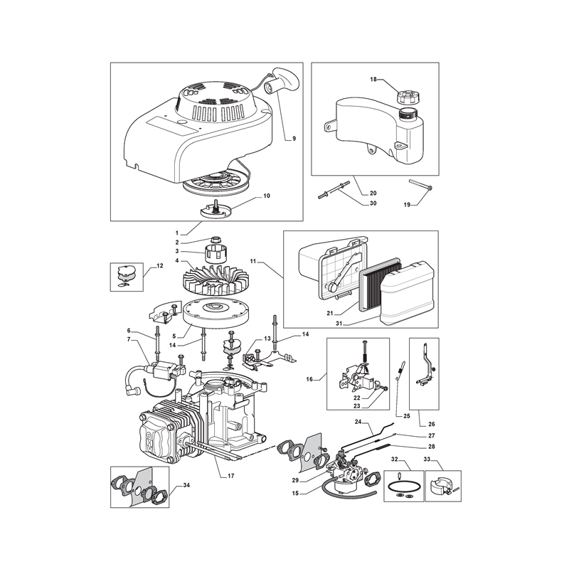 Mountfield 5310PD  Petrol Rotary Mower (294538043-MO8 [2008]) Parts Diagram,  ST. WBE0701