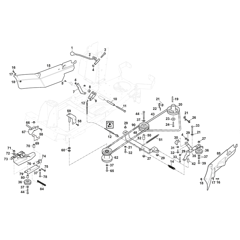Stiga VILLA 13 (2F2700321-S17 [2018-2021]) Parts Diagram, PTO_0