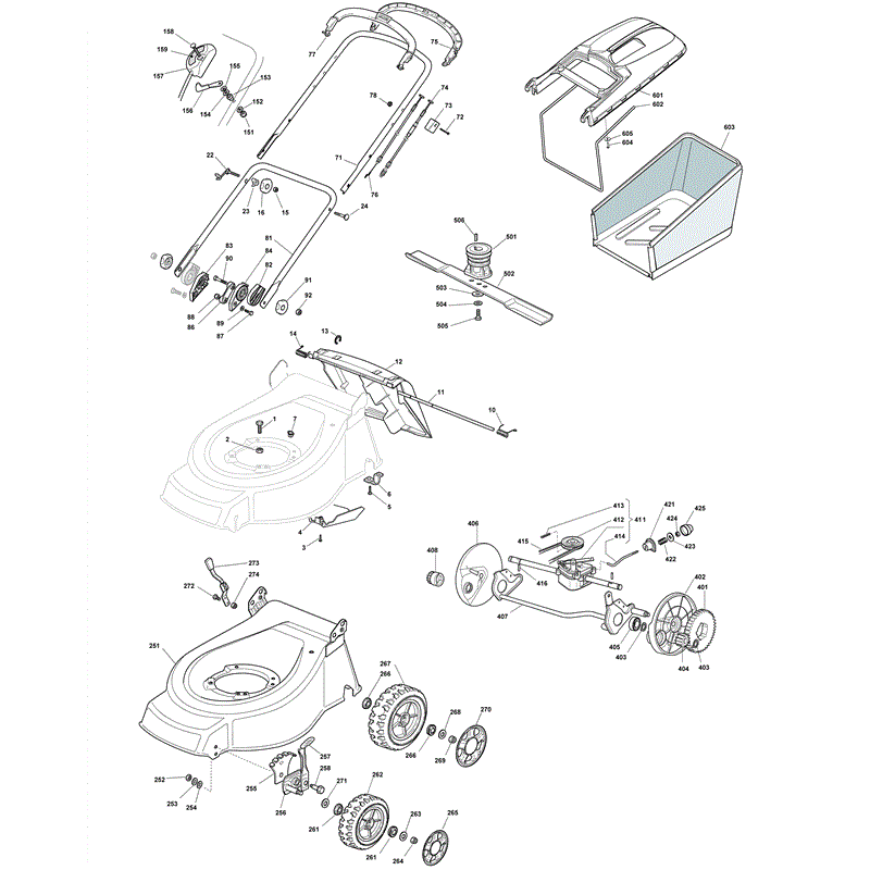 Mountfield 4810PD (2008) Parts Diagram, Page 1