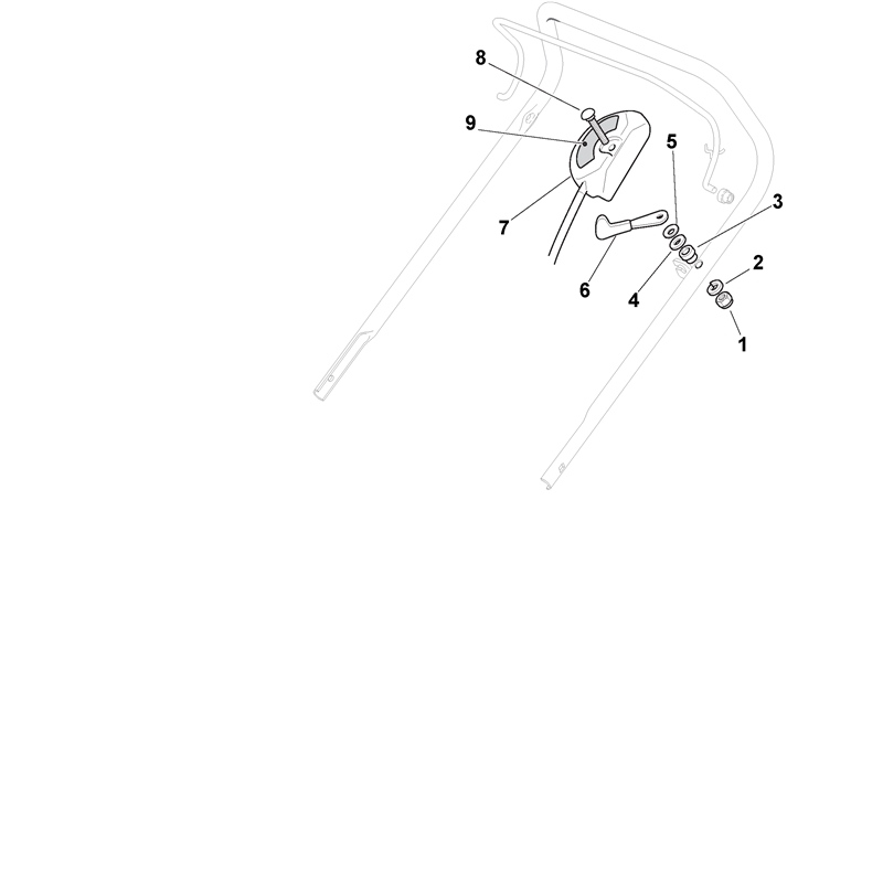 Mountfield 5310PD-BW  Petrol Rotary Mower (294537043-M09 [2009]) Parts Diagram, Economic Throttle Control