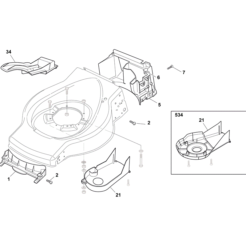 Mountfield SP454 (V35 150cc) (2011) Parts Diagram, Page 1