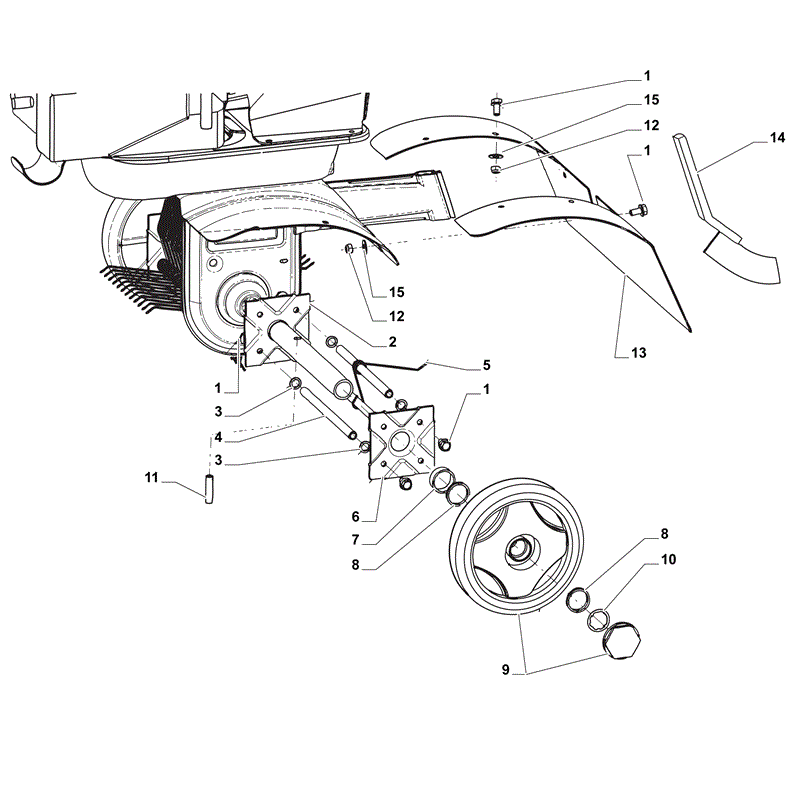 Mountfield Manor 40G (2011) Parts Diagram, Page 3
