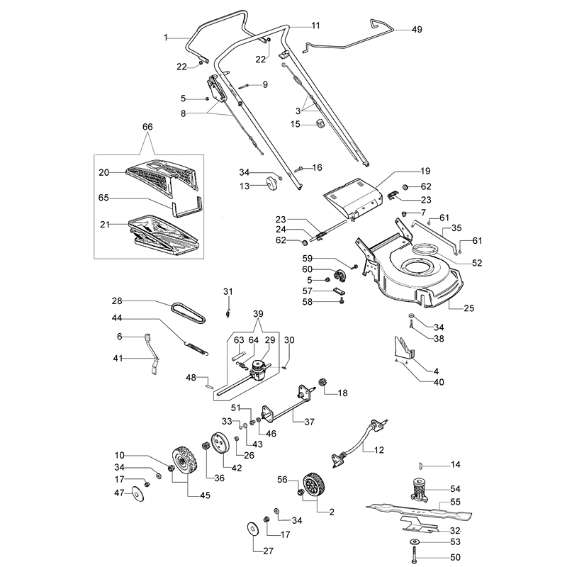 Oleo-Mac G 48 TBXM (G 48 TBXM) Parts Diagram, Illustrated parts list (Until May 2007)