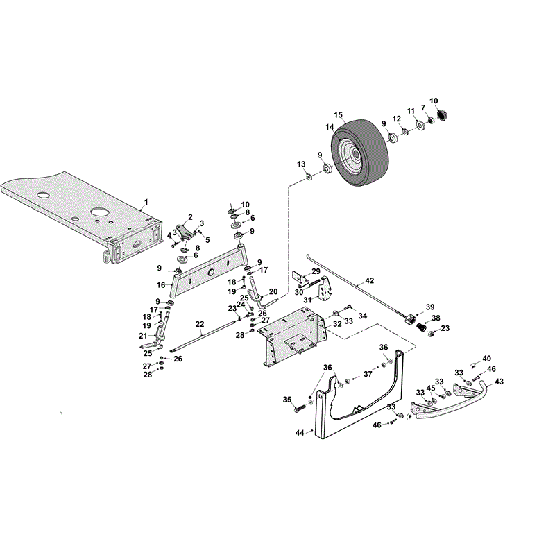 Westwood 2008 Models  (2008) Parts Diagram, Front Axle Assembly