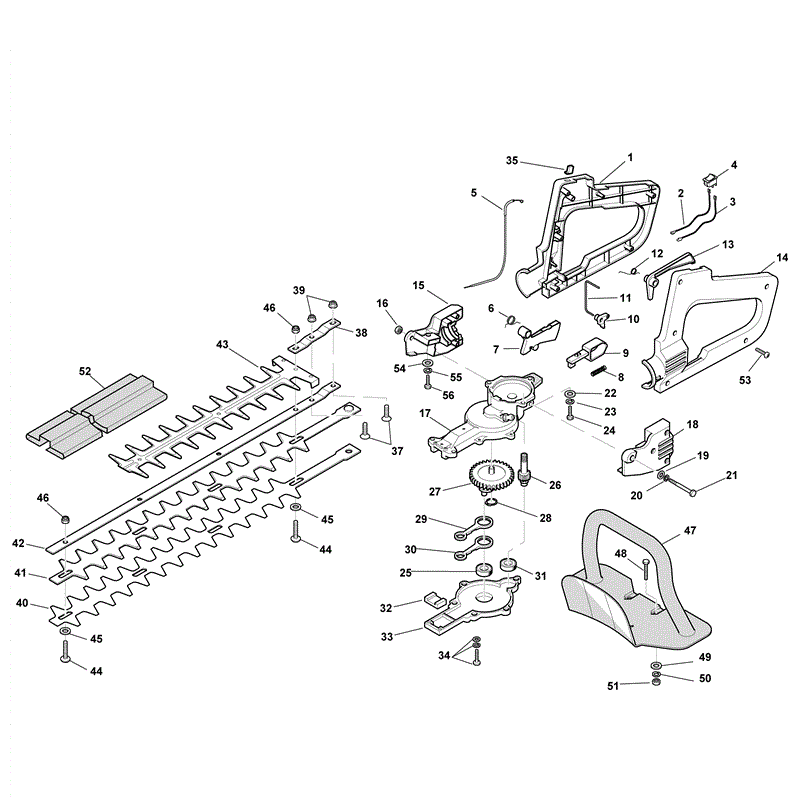 Mountfield MH2522 Petrol Hedgetrimmer (252800003/MO9) (2008) Parts Diagram, Page 3