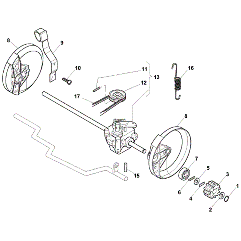 Mountfield SP454 (V35 150cc) (2010) Parts Diagram, Page 5
