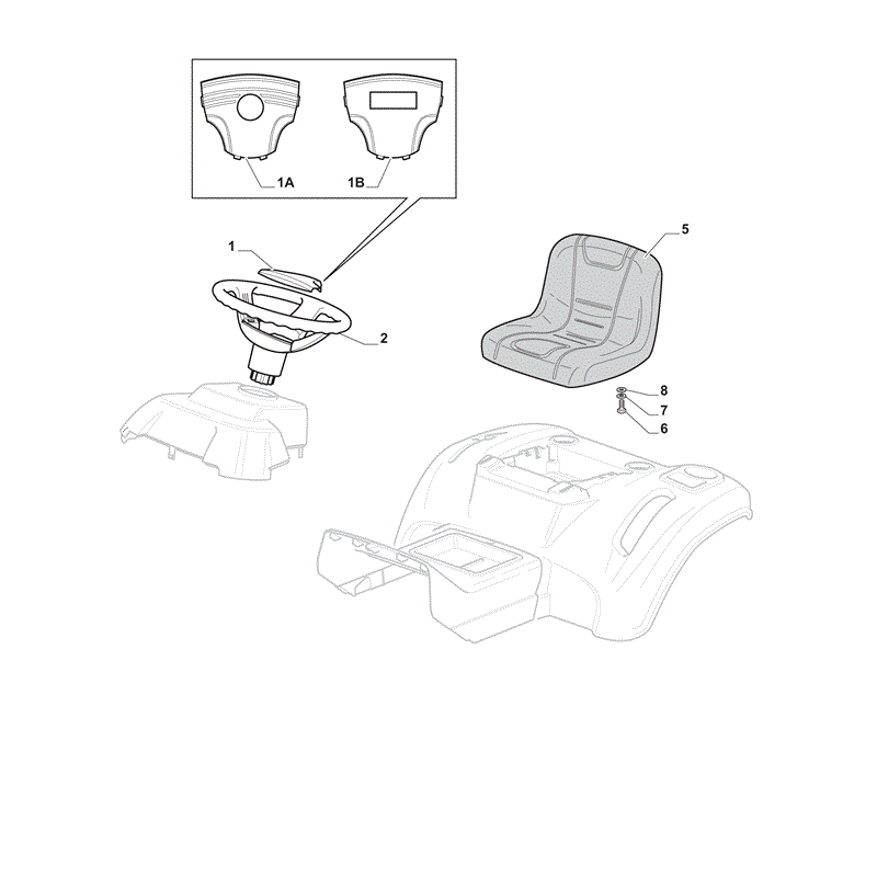 Mountfield 1430 Lawn Tractor (2012) Parts Diagram, Page 15