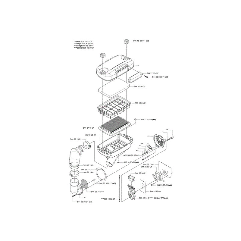 Husqvarna 180BF Back Pack Blower  (2007) Parts Diagram, Page 6