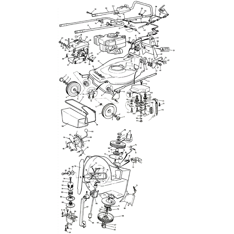 Mountfield Monarch (MP84306-7) Parts Diagram, Page 1