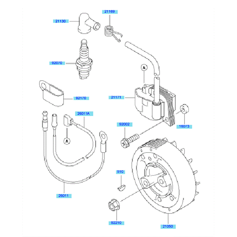 Kawasaki KBL23A (HA023F-AS51) Parts Diagram, Electrical Equipment