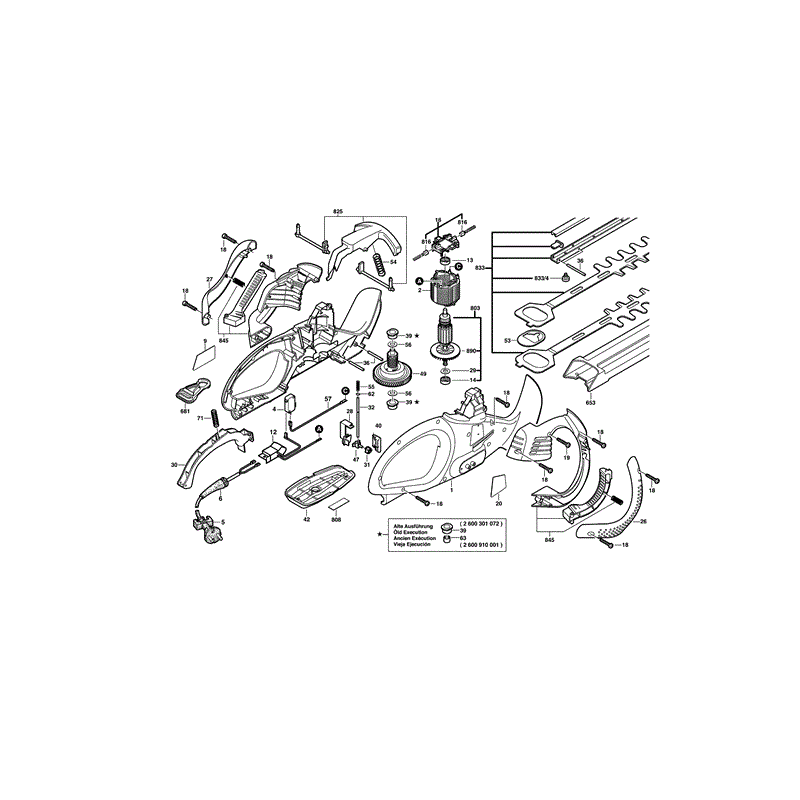 Bosch 0600845168 (0600845168) Parts Diagram, Page 1