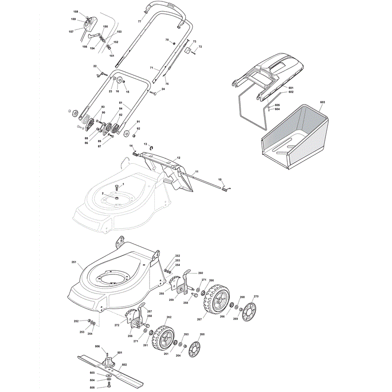 Mountfield 4830HP  (2008) Parts Diagram, Page 1