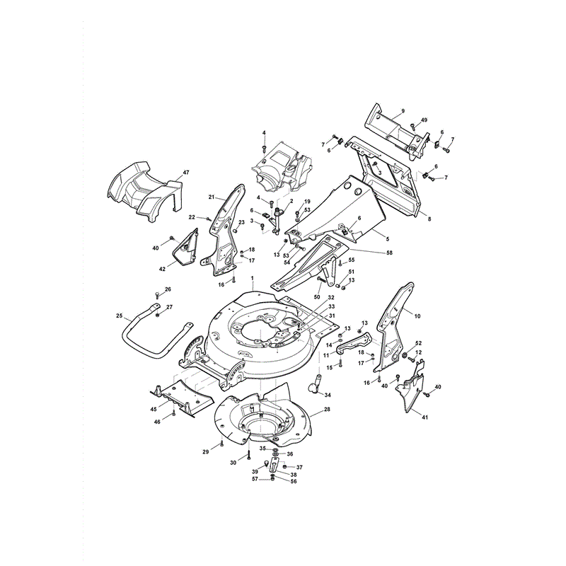 Castel / Twincut / Lawnking XSPW57MBS (2011) Parts Diagram, Page 1