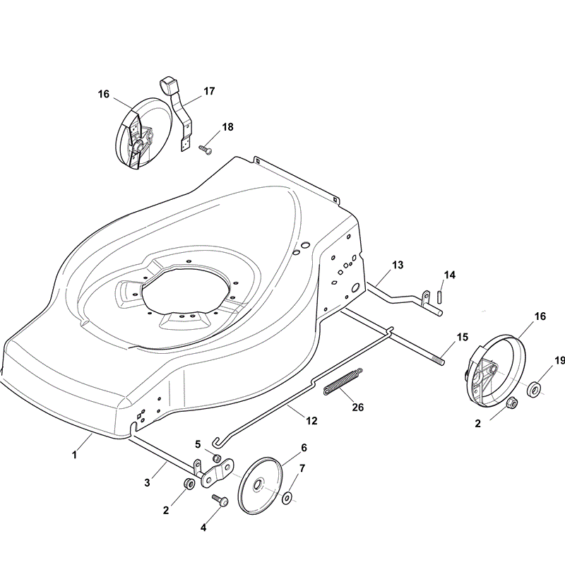 Mountfield HP474  (2011) Parts Diagram, Page 1