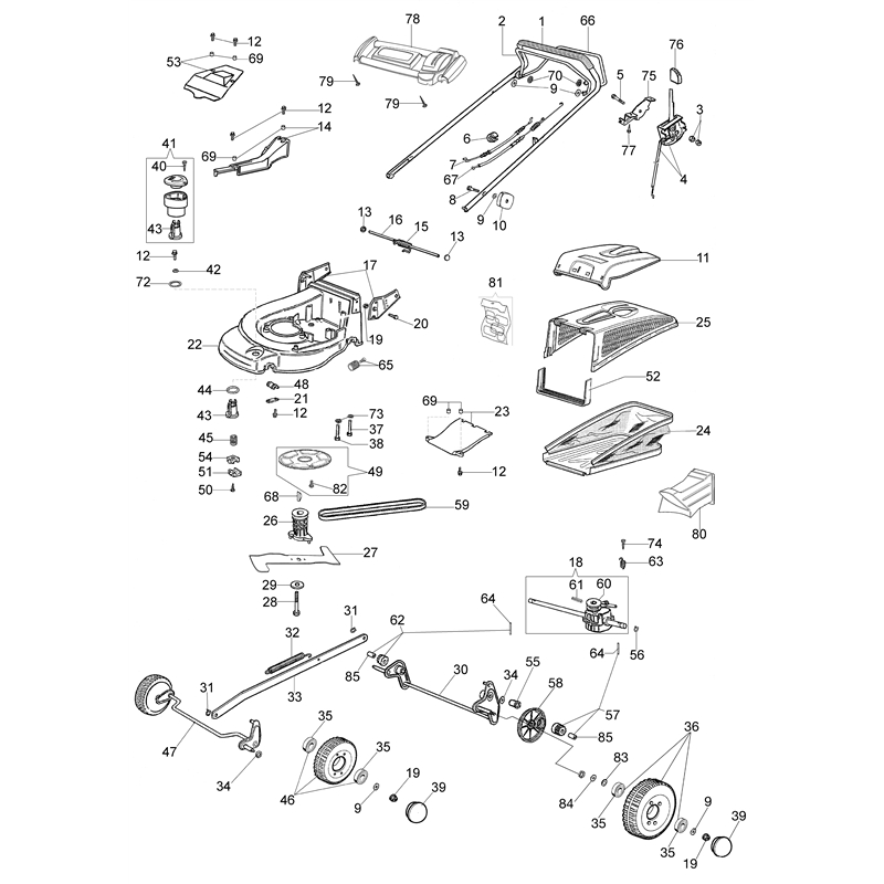 Oleo-Mac MAX 53 TBX Plus-Cut (MAX 53 TBX Plus-Cut) Parts Diagram, Illustrated parts list (From June 2007)