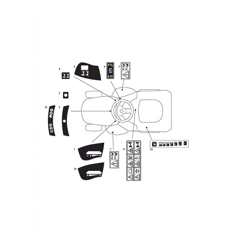 Castel / Twincut / Lawnking XG140HD (2011) Parts Diagram, Page 13