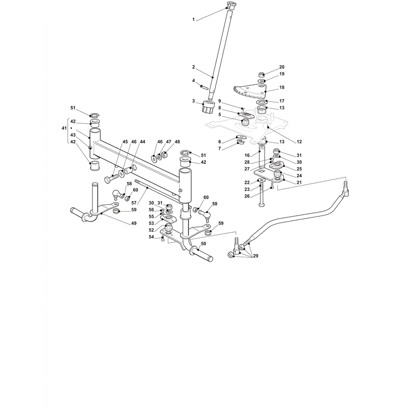 Castel / Twincut / Lawnking XG140HD (2012) Parts Diagram, Steering 