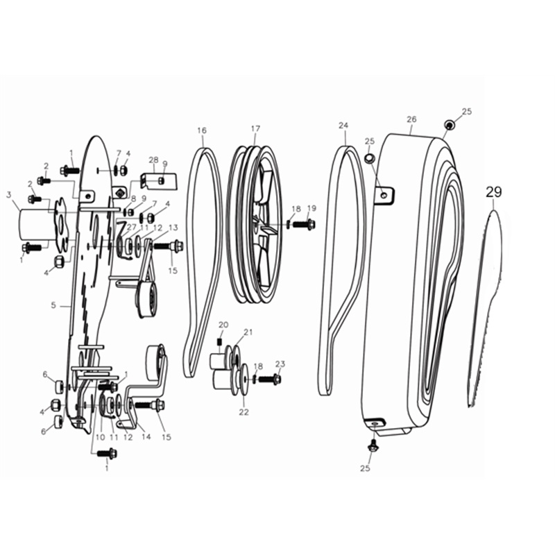 Bertolini 195 (K800 H - SN TA32) (195 (K800 H - SN TA32)) Parts Diagram, Unit (Bonnets)